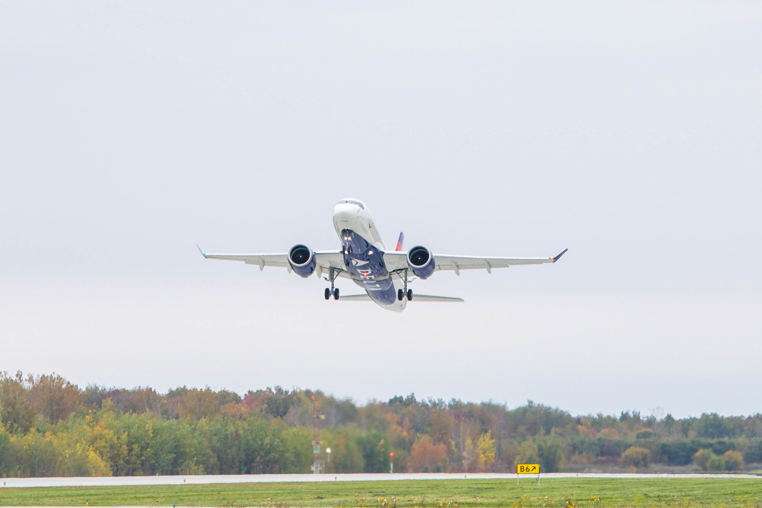 A220 first takeoff Delta News Hub